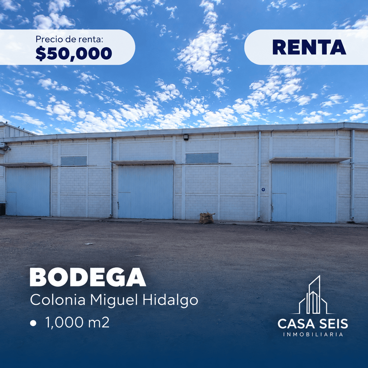 Bodega en renta de 1000 m2 - imagen 1